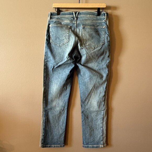 Women's 30 Vineyard Vines Denim Jeans Two Tone Side Stripe Straight Leg - Picture 3 of 7